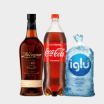 PACK(D) ZACAPA 23 +COCA COLA 1.5LT+HIELO 1.5KG