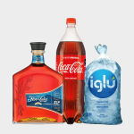 PACK(D) FLOR DE CAÑA 12 AÑOS+COCA COLA 1.5LT+HIELO 1.5KG