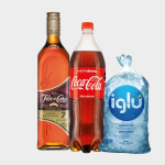 PACK(D) FLOR DE CAÑA 7 AÑOS+COCA COLA 1.5LT+HIELO 1.5KG