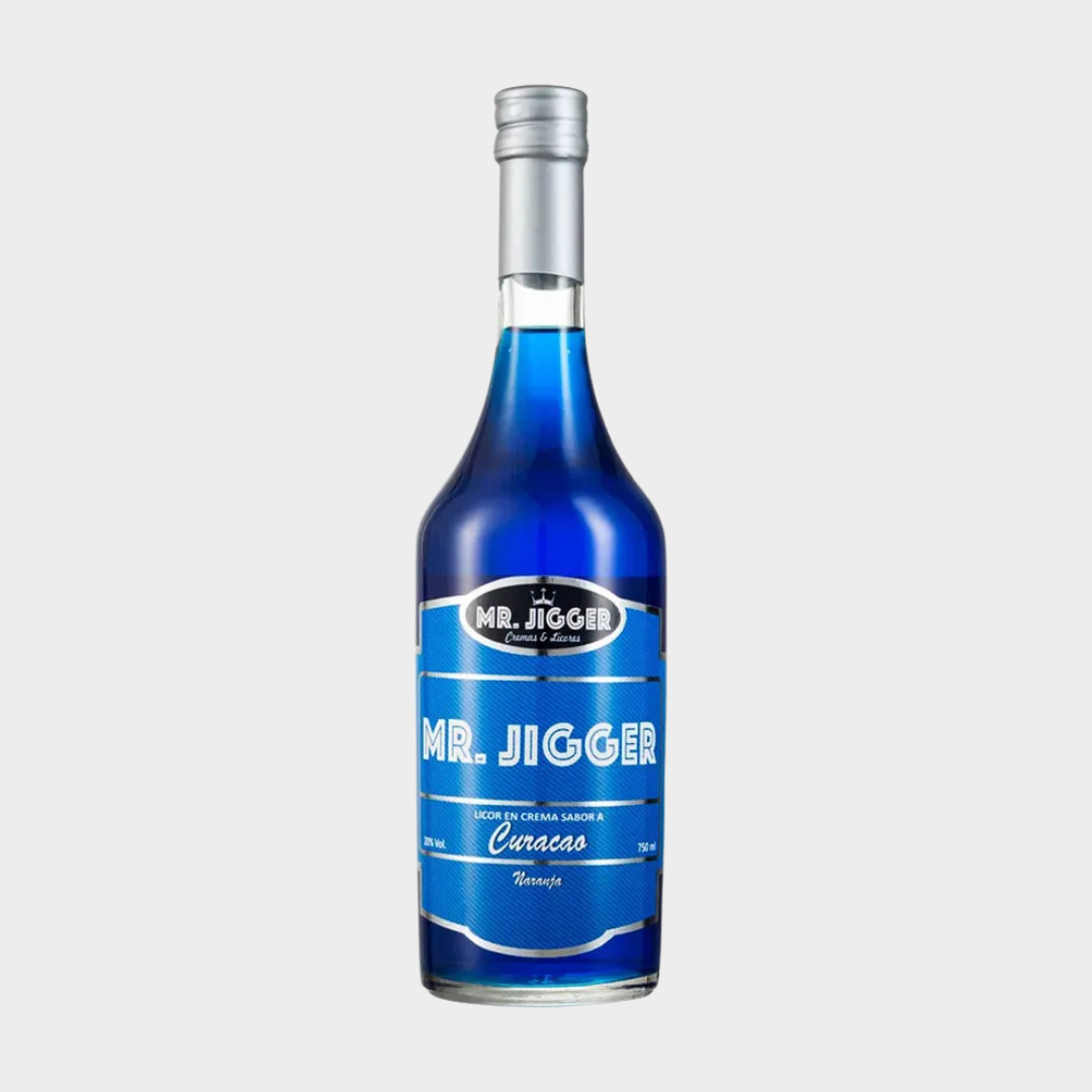 LICORES (6) LICOR CURACAO MR JIGGER - 750ML - Imagen 1