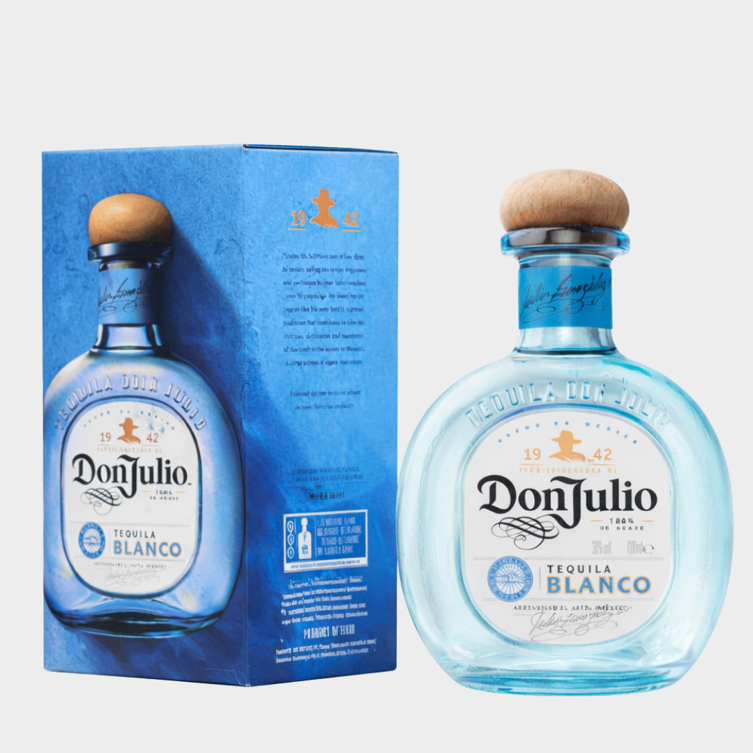 TEQUILA (3) PACK DON JULIO BLANCO - 750ML + VASO - Imagen 1