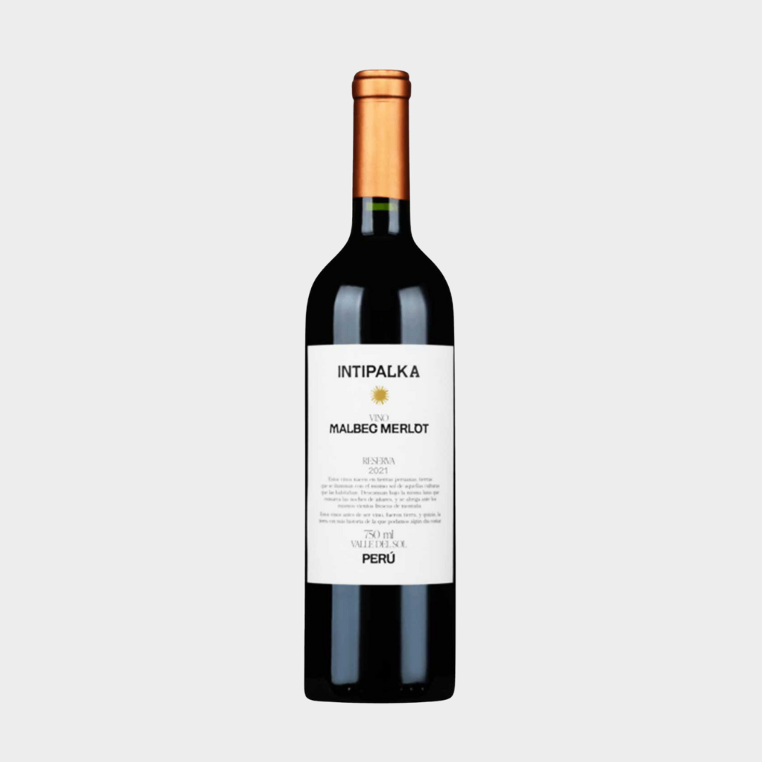 VINOS PERUANOS (7) INTIPALKA RESERVA MALBEC MERLOT - RESERVA - 750ML - Imagen 1