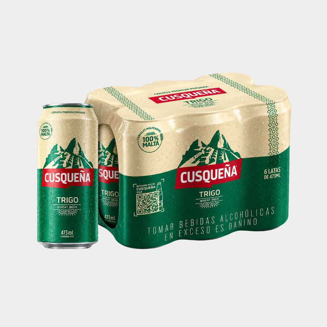 CUSQUEÑA TRIGO SIX PACK 473ML CUSQUEÑA TRIGO SIX PACK 473ML - Imagen 1